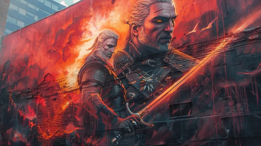 Mural Wiedźmin - Ożyw swoje ulice sztuką zainspirowaną Wiedźminem!