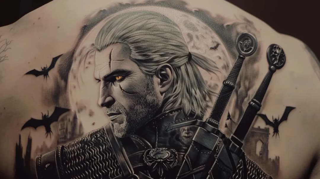 Tatuaż Wiedźmin - Wyraź swoją miłość do gry poprzez tatuaż